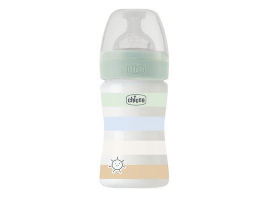 Chicco Biberon 0M+ Well Being Slow Anti Cholic Blue