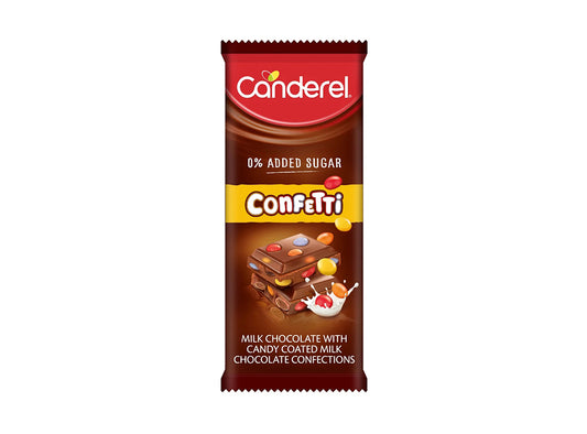 Canderel Chocolate Confetti Bar 100 g