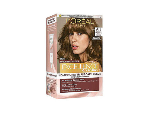 L'Oreal Excellence Universal Ammonia Free 6U Dark Blonde 192 ml