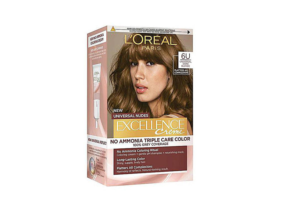 L'Oreal Excellence Universal Ammonia Free 6U Dark Blonde 192 ml