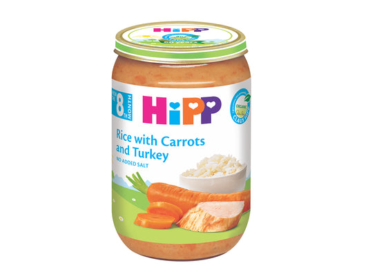 Hipp  Rice With Carrots & Turkey 8M 220 g