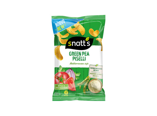 Snatts Snack Greenpea Piselli Chips Mediterranean Style 85 g