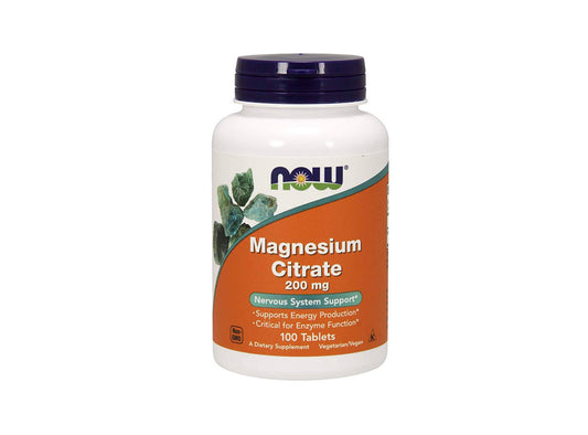 Now Magnesium Citrate 200Mg 100 capsules