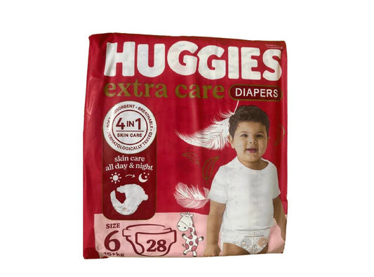 Huggies 6( 15+ Kg) Red 28 pieces