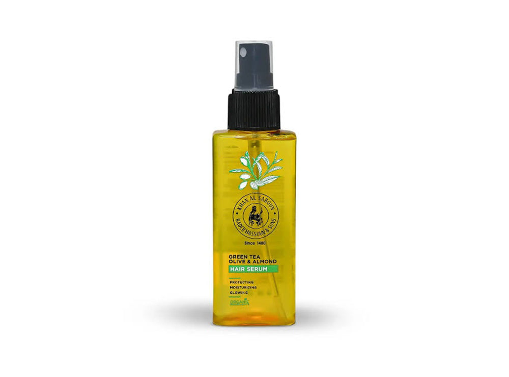 Khan Al Saboun Hair Serum Green Tea Olive & Almond 100 ml