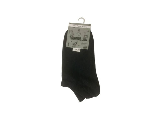 Tourbillon Justin Junior Socks Cotton Lycra Black Size 28 To 30