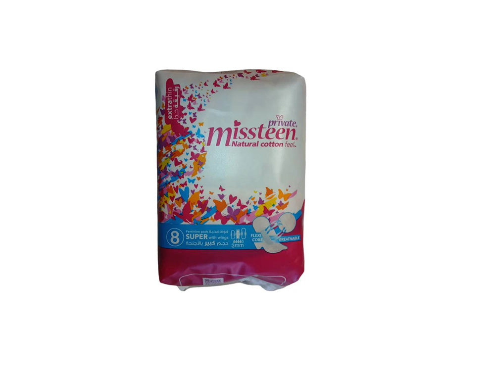 Private Miss Teen 8 Super Extra Thin 8 pieces