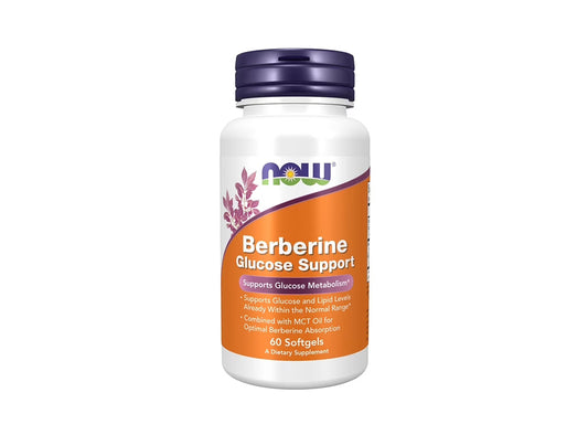 Now Berberine Glucose Support 400Mg 60 softgels