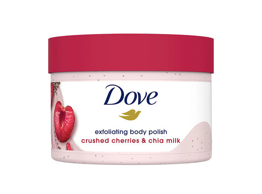 Dove Body Scrub Crushed Cherries & Chia Milk