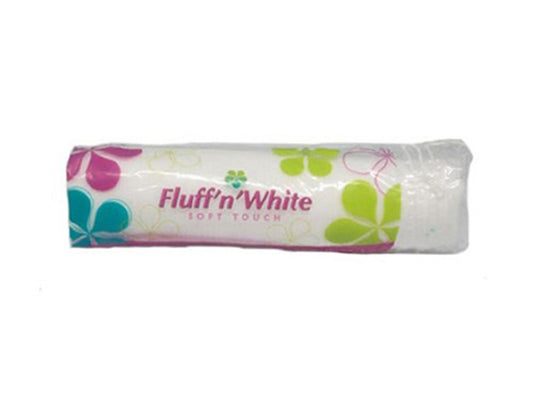 Fluff'N White Cotton Round Pads 80 pieces