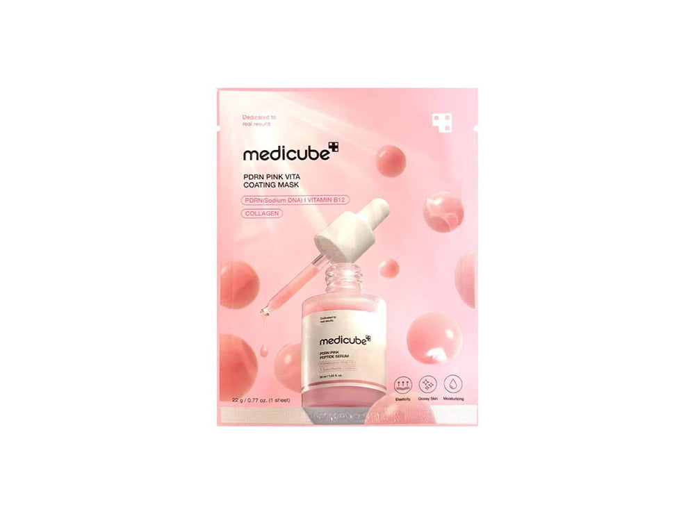 Medicube Pdrn Pink Vita Coating Mask 1 Single Mask 22 g