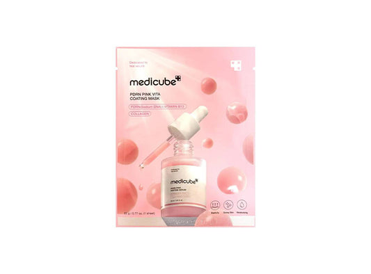 Medicube Pdrn Pink Vita Coating Mask 1 Single Mask 22 g