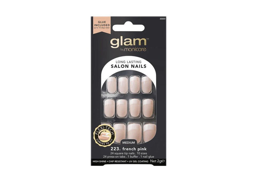 Manicare Glam Salon Nails French Pink Medium 22223
