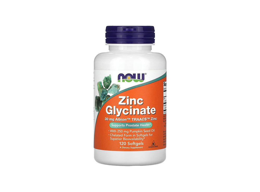 Now Zinc Glycinate 30Mg 120 softgels