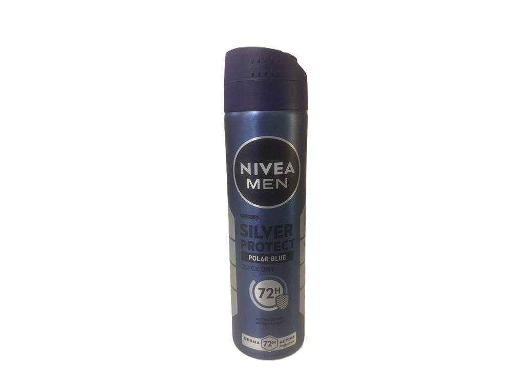Nivea Deo Spray Silver Protect Polar Blue 72H For Men 150 ml