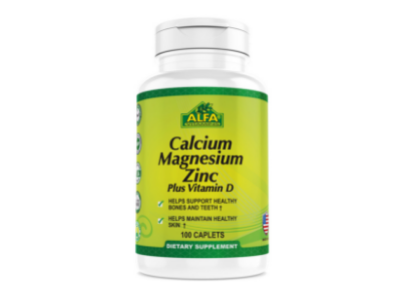 Alfa Vitamins Calcium Magneisum Zinc & Vit D 100 Caplets 100 caplets