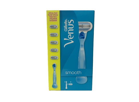Gillette Venus Smooth Razor With 5 Refills 5 pieces