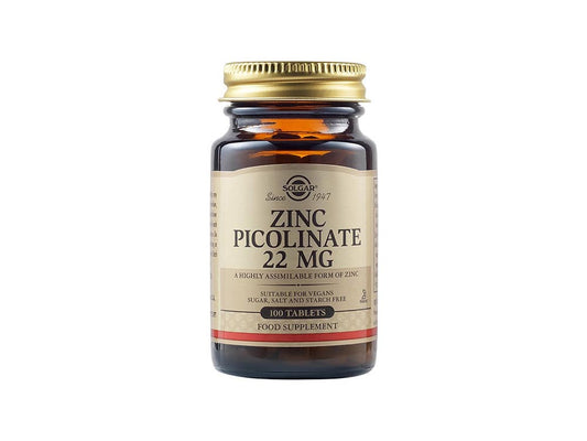 Solgar Zinc Picolinate 22Mg 100 tabs