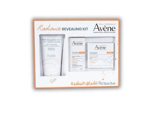 Avene Kit Radiance Vitamin Activ Cg Creme + Serum + Free 3In1 Demaquillant 50+30 ml