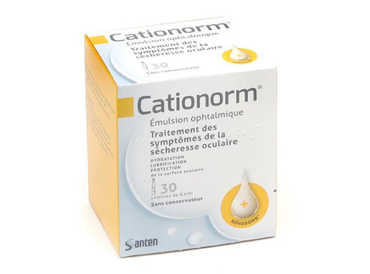 Cationorm Emulsion Ophtalmique Unidose 30 pieces