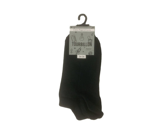 Tourbillon Justin Junior Socks Cotton Lycra Black Size 34 To 36