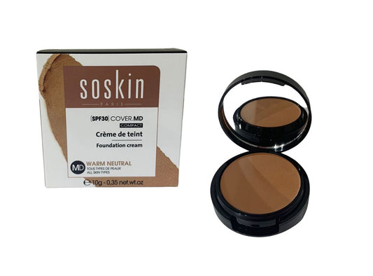 Soskin Compact Foundation Cream (Warm Neutral) SPF30 10 g