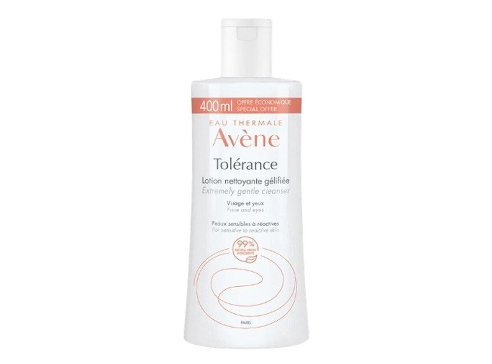 Avene Tolerance Lotion Nettoyante Gelifiee Visage Et Yeux 400 ml
