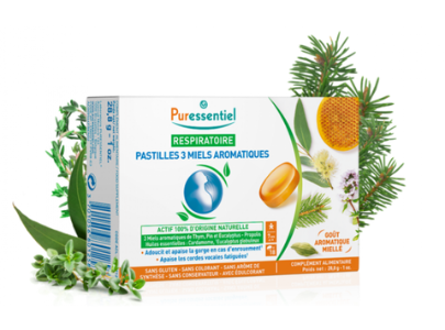 Puressentiel Pastilles With 3 Aromatic Honey 24 pastilles