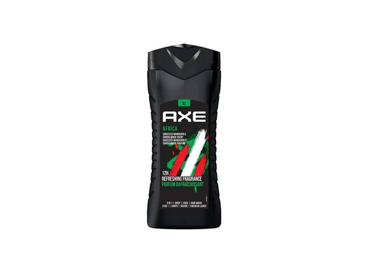 Axe 3In1 Body Face Hair Wash Africa 400 ml