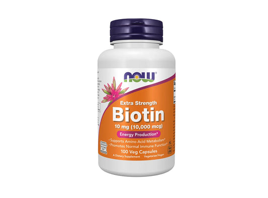 Now Extra Strength Biotin 10,000Mcg 100 capsules