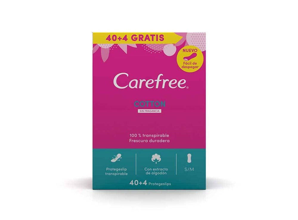 Carefree Cotton S/M 4 pieces