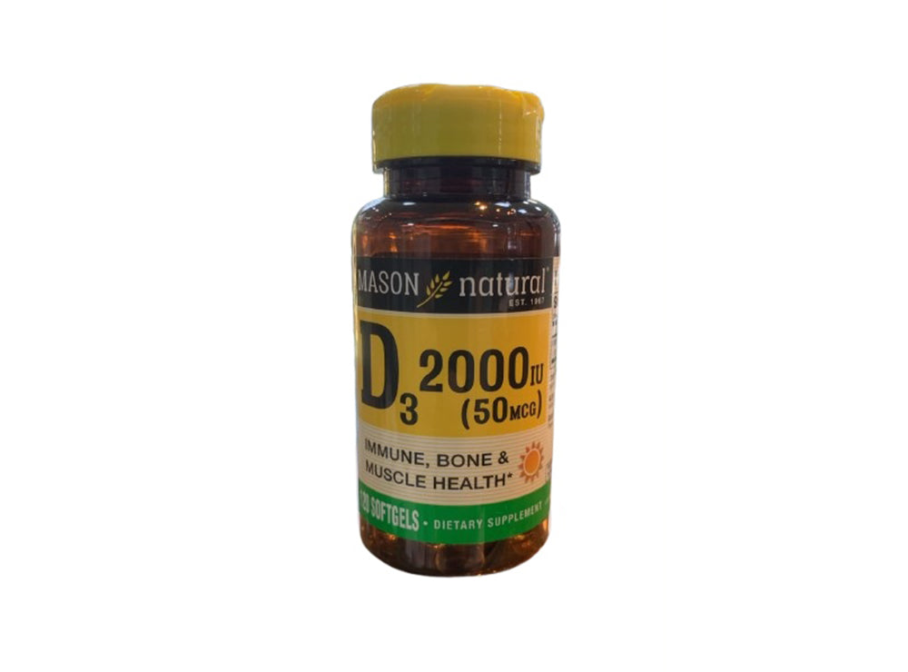 Mason Vitamin D3 2000IU 120 softgels