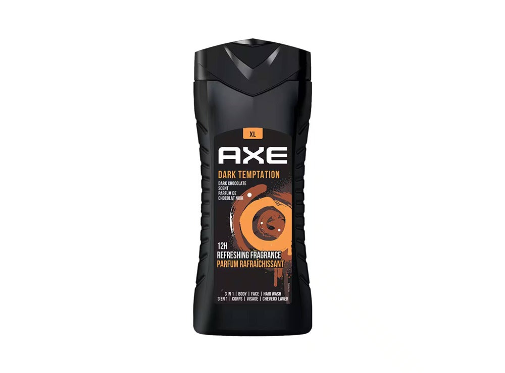 Axe 3In1 Body Face Hair Wash Dark Temptation 400 ml