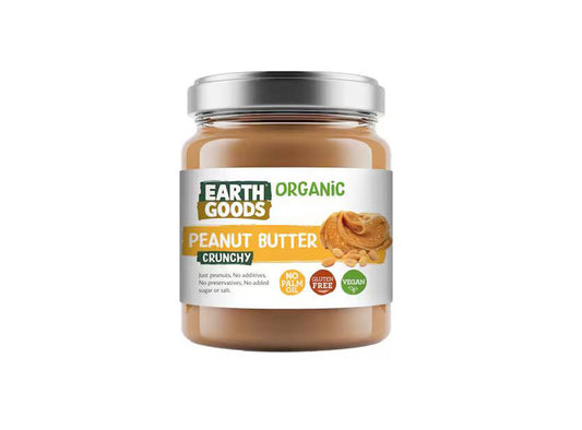 Earth Goods Organic Peanut Butter Crunchy Jar 220 g