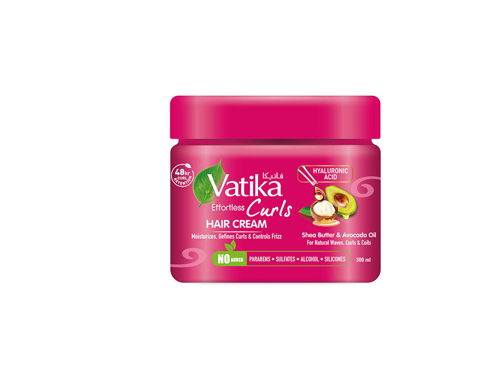 Vatika Hair Cream Curls Shea & Avocado Pot 300 ml