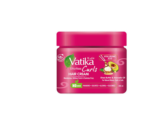 Vatika Hair Cream Curls Shea & Avocado Pot 300 ml