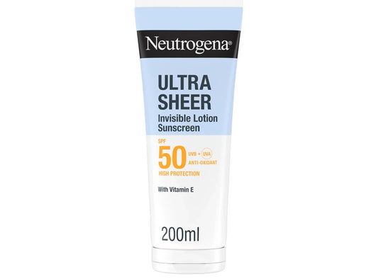 Neutrogena Ultra Sheer Invisible Lotion Sunscreen Spf50 200 ml