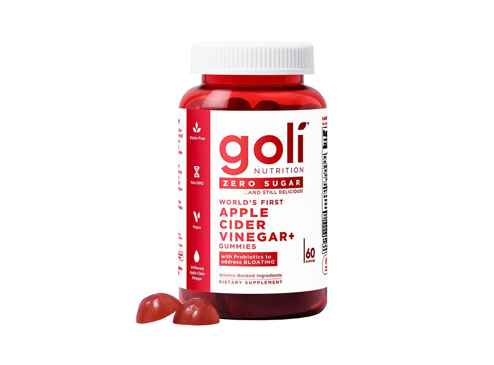 Goli Apple Cider Vinegar Zero Sugar Gummies 60 pieces