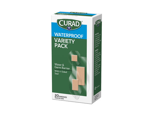 Curad Plaster Waterproof Variety Pack 20 pieces