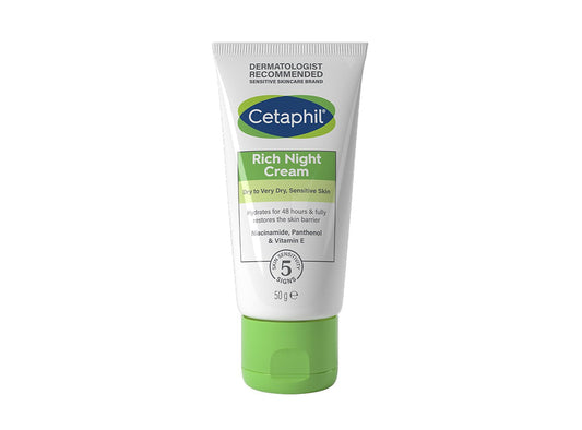 Cetaphil Rich Night Cream Dry To Very Dry Sensitive Skin 50 g