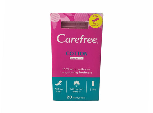 Carefree Cotton Unscented 20 pieces