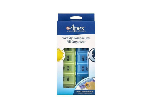 Apex Weekly Twice A Day Pill Organizer 1 piece