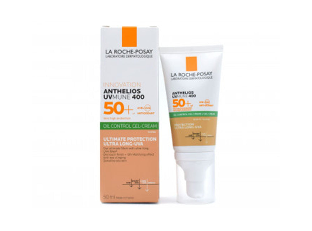 LRP Anthelios Sunscreen Uvmune Gel Cream Dry Touch Teinte SPF 50+ 50 ml
