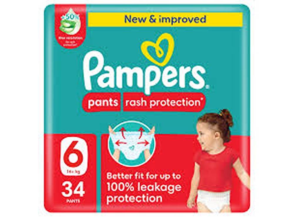 Pampers Panta 6 (16+Kg) 34 pieces