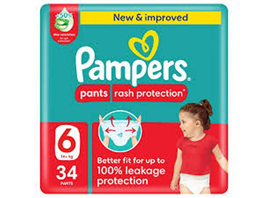 Pampers Panta 6 (16+Kg) 34 pieces