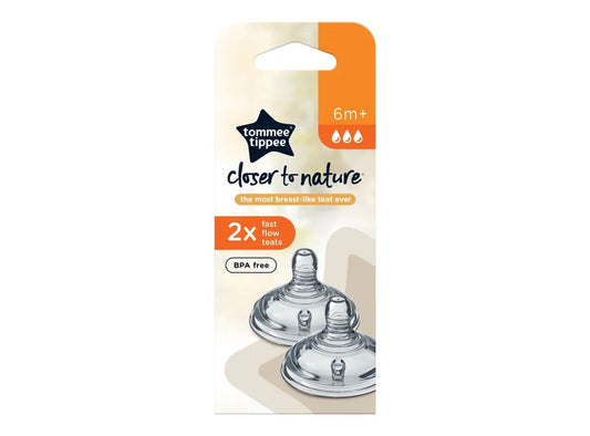 Tommee Tippee Ctn Thick Flow Teats 6M+