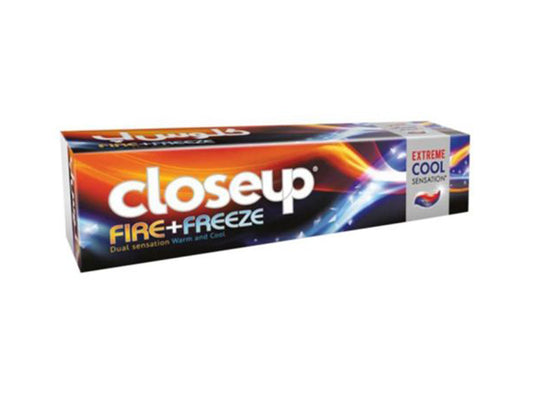 Close Up Tooth Paste Fire Freeze
