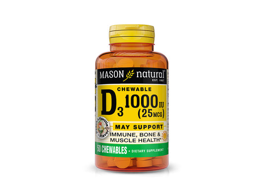Mason Vitamin D3 1000IU Chewable 50 tablets