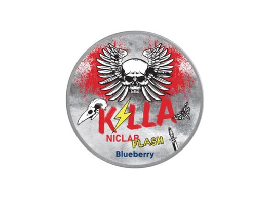 Killa Smokeless Nicotine 4 Mg Flash Blueberry Pouches 15 g