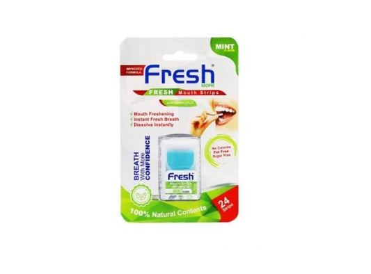 Fresh Mouth Strips Mint Flavor 24 pieces